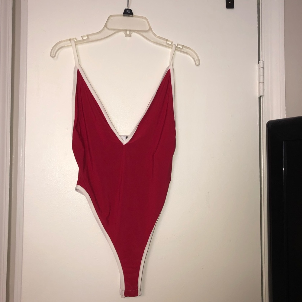 Red Onesie (not a swimsuit)